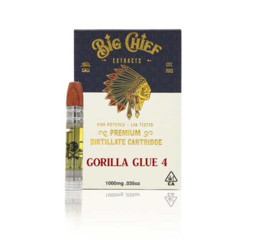 The Big Chief THC Cartridge 1G - Gorilla Glue 4